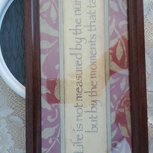 Life is not measured by the number of breaths we take.. plaque Home Interiors